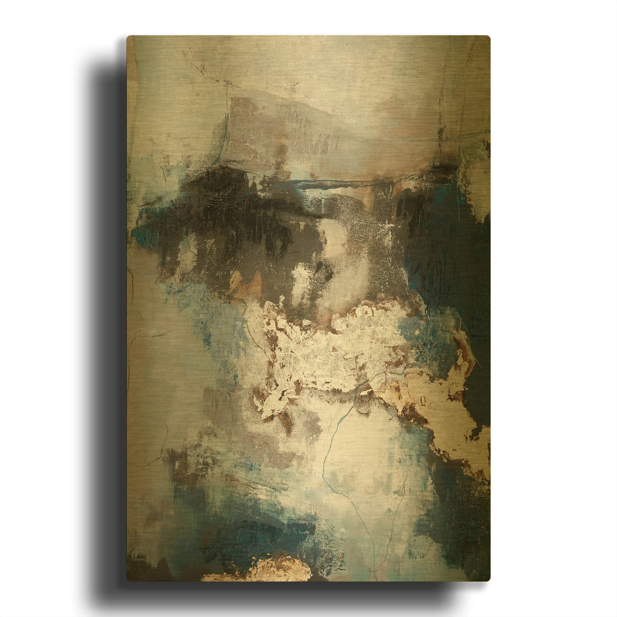 'Waterfall MF969-1648' By Design Fabrikken Gold Metal Wall Art