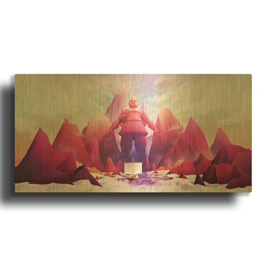 'Talos' By Jonathan Lam Gold Metal Wall Art