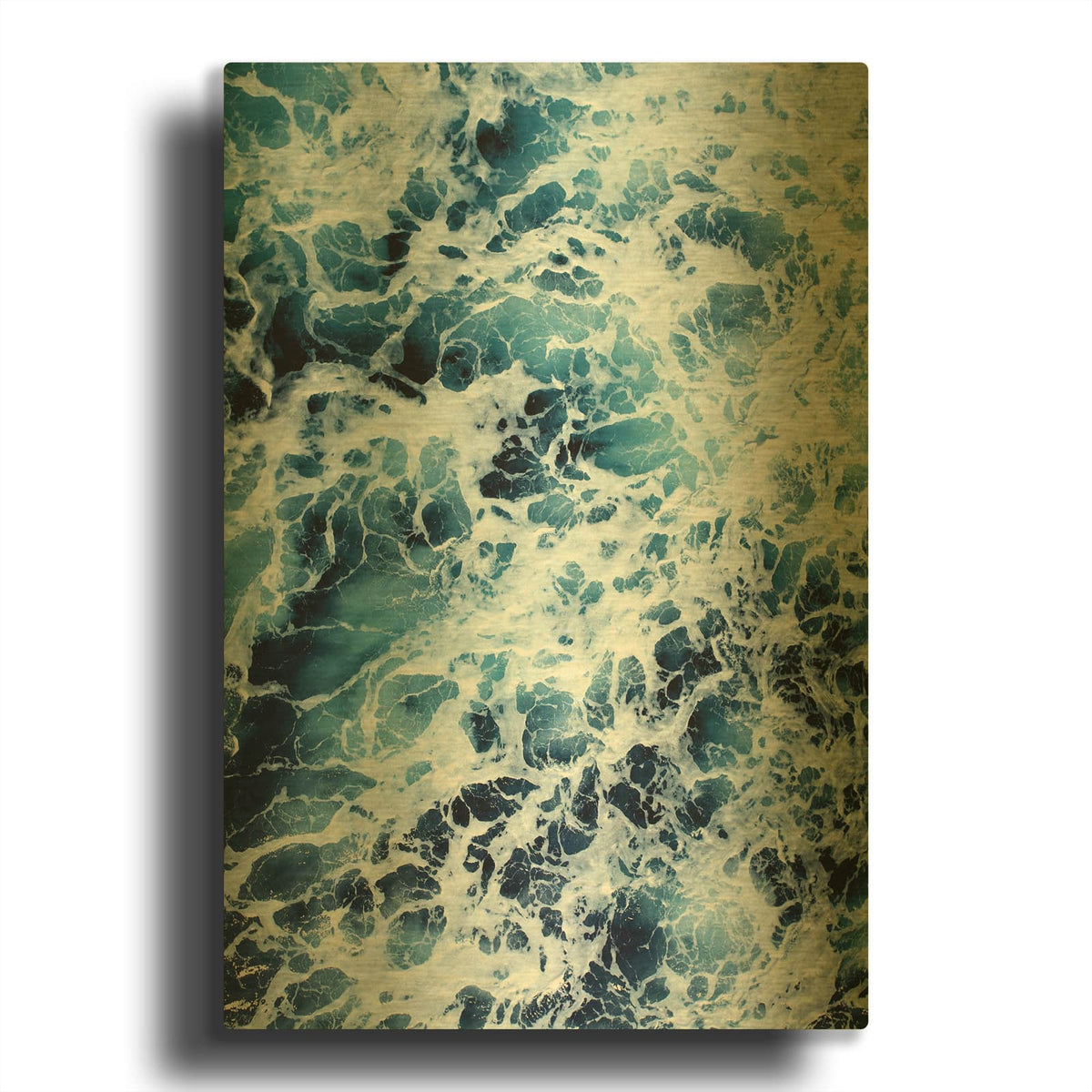 'White River MF969-0817' By Design Fabrikken Gold Metal Wall Art