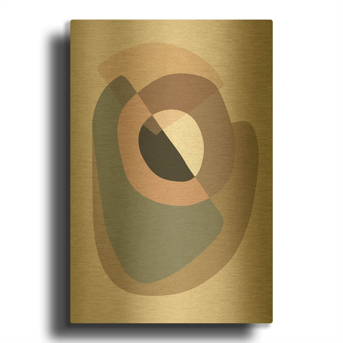'Workup 5 MF969-1916' By Design Fabrikken Gold Metal Wall Art