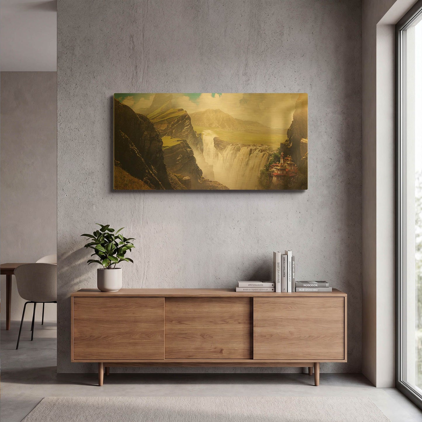 'Epic Valley' By Jonathan Lam Gold Metal Wall Art