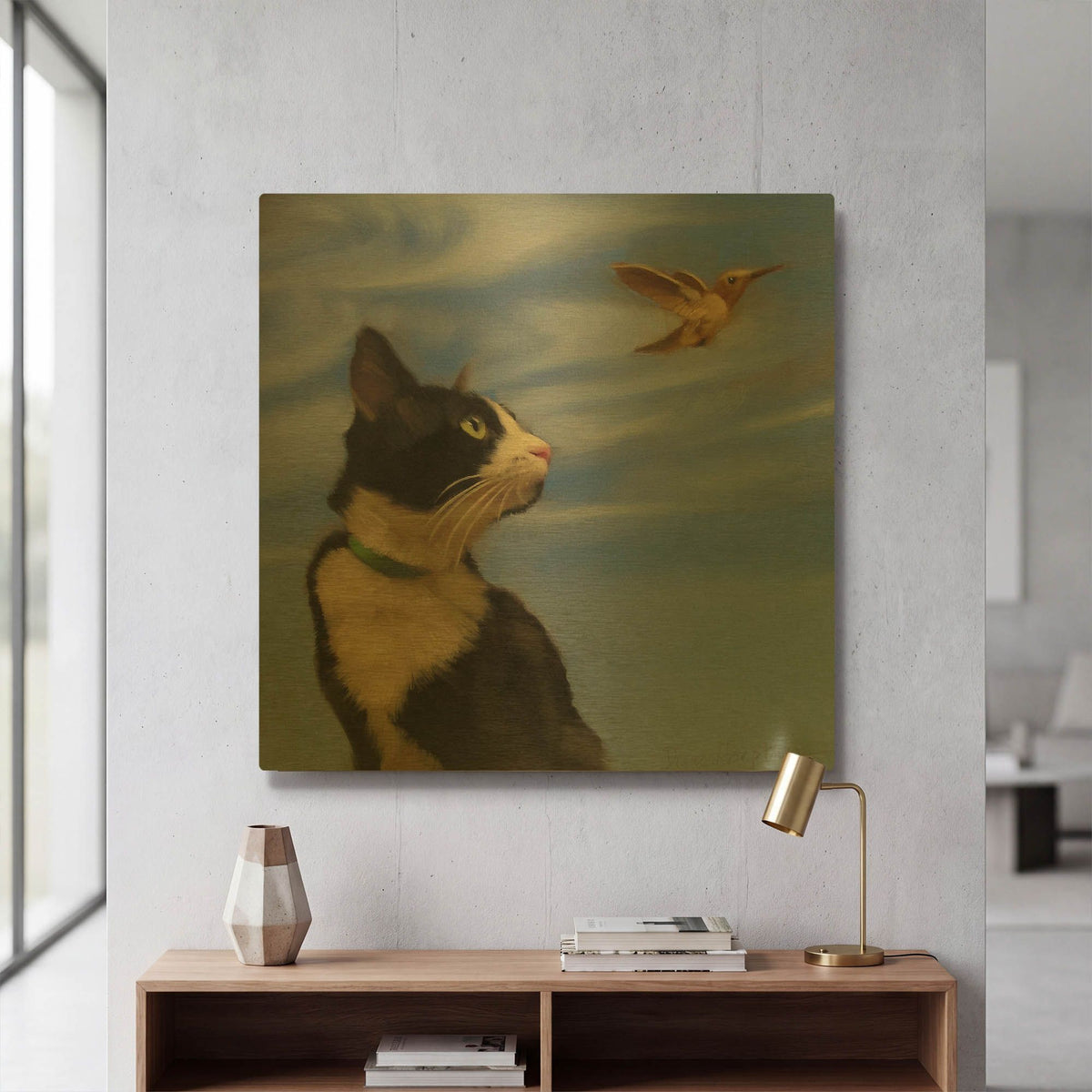 'Fly Away' By Diane Hoeptner Gold Metal Wall Art