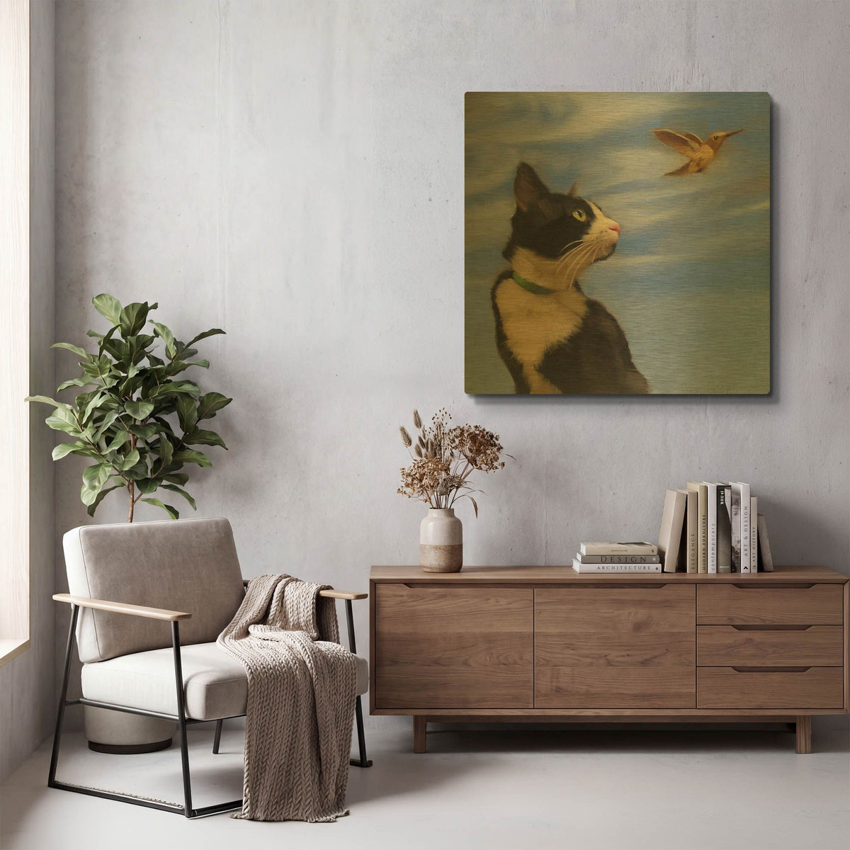 'Fly Away' By Diane Hoeptner Gold Metal Wall Art