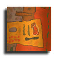 'Conversations in the Abstract 21' By Downs Gold Metal Wall Art