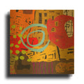 'Conversations in the Abstract 28' By Downs Gold Metal Wall Art