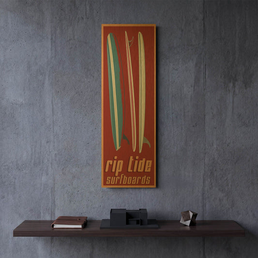 'Rip Tide' By Edward M. Fielding Gold Metal Wall Art