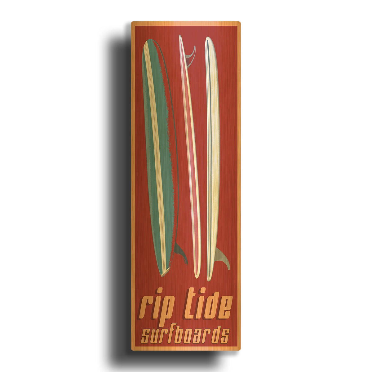 'Rip Tide' By Edward M. Fielding Gold Metal Wall Art