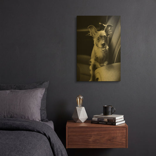 'We Goin’ for a Ride' By Edward M. Fielding Gold Metal Wall Art