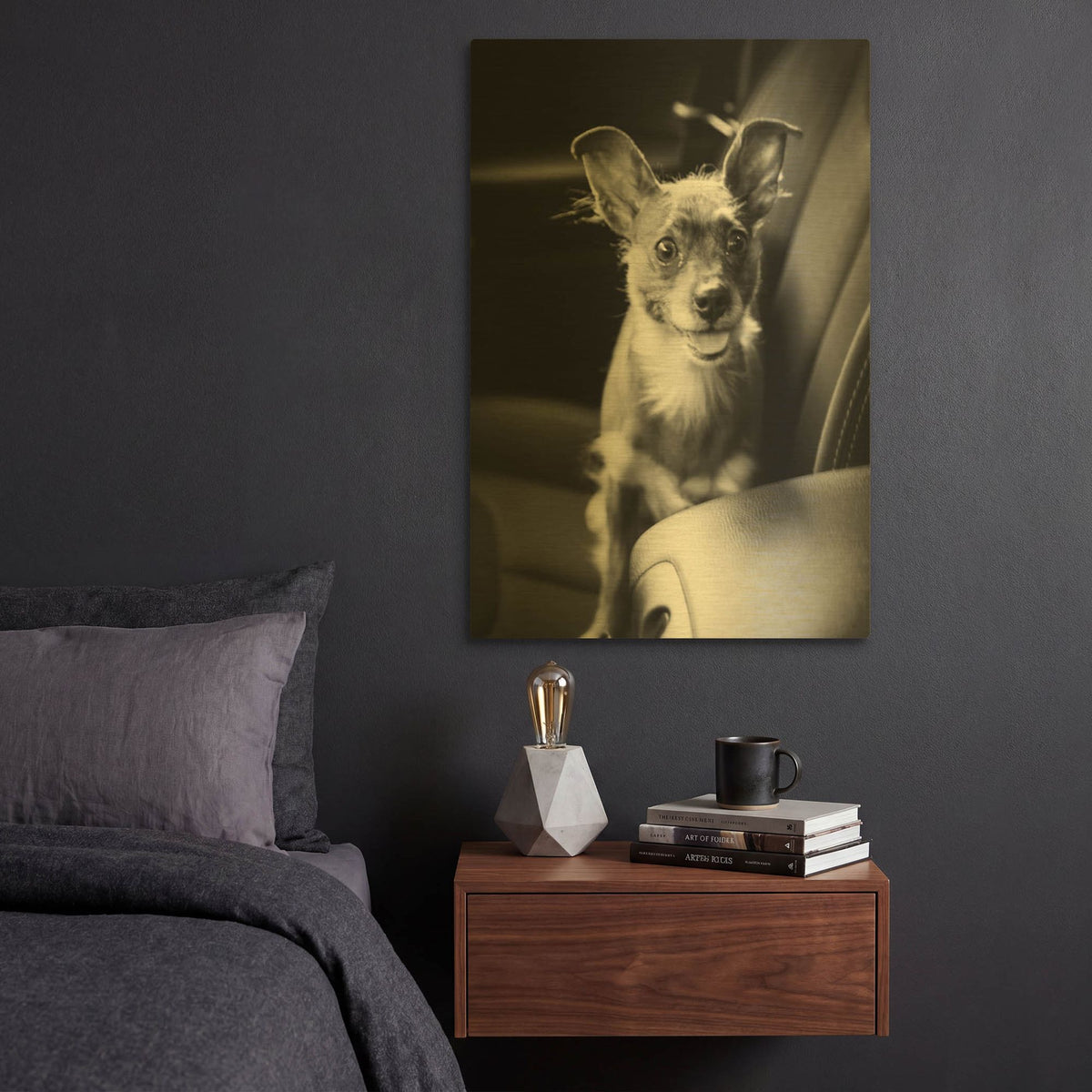 'We Goin’ for a Ride' By Edward M. Fielding Gold Metal Wall Art