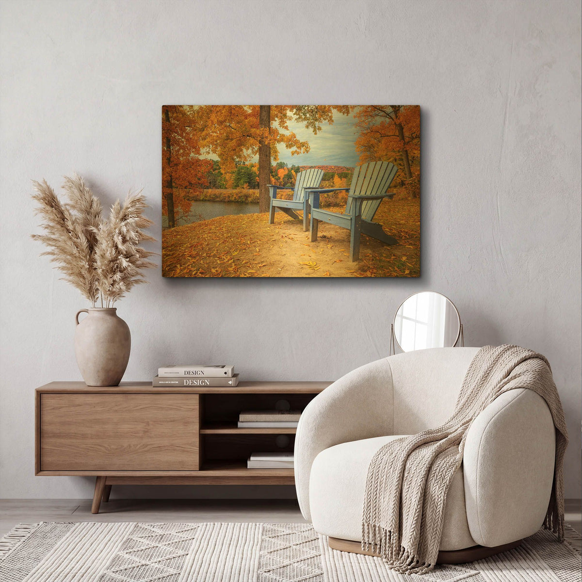 'Autumn Splendor' By Edward M. Fielding Gold Metal Wall Art