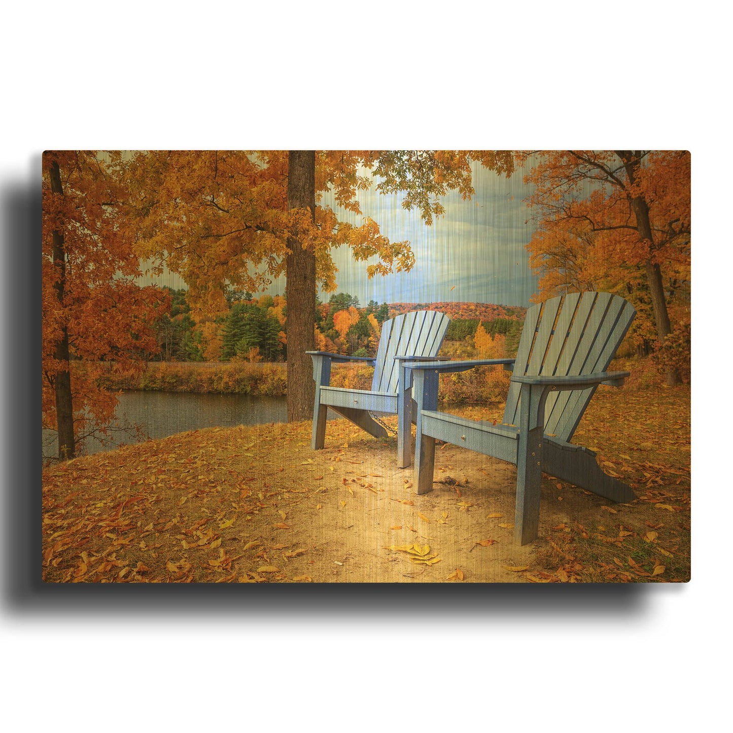 'Autumn Splendor' By Edward M. Fielding Gold Metal Wall Art