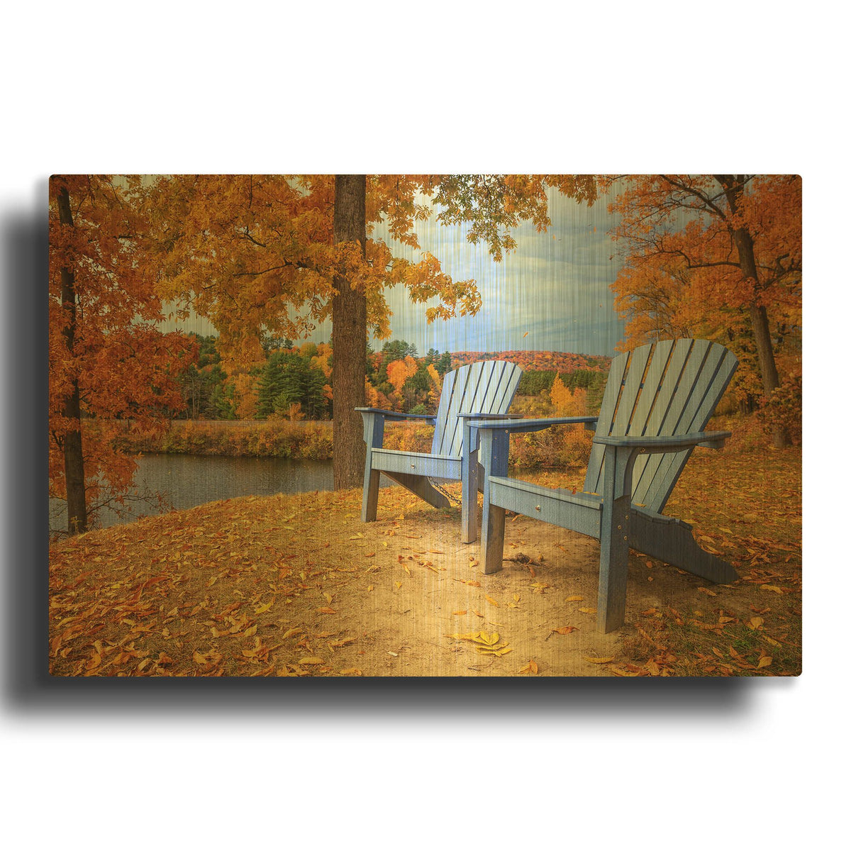 'Autumn Splendor' By Edward M. Fielding Gold Metal Wall Art