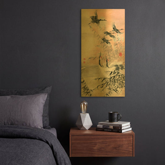 'Meet At Sunrise' By River Han Gold Metal Wall Art