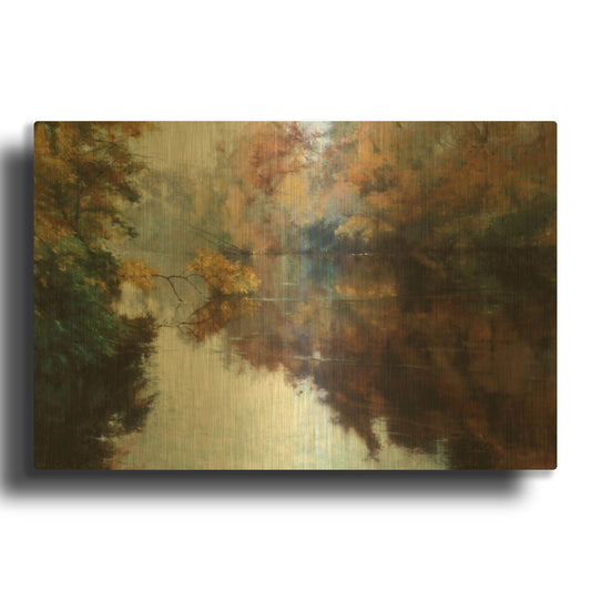 'Branch on the Charles' By Esther Engelman Gold Metal Wall Art