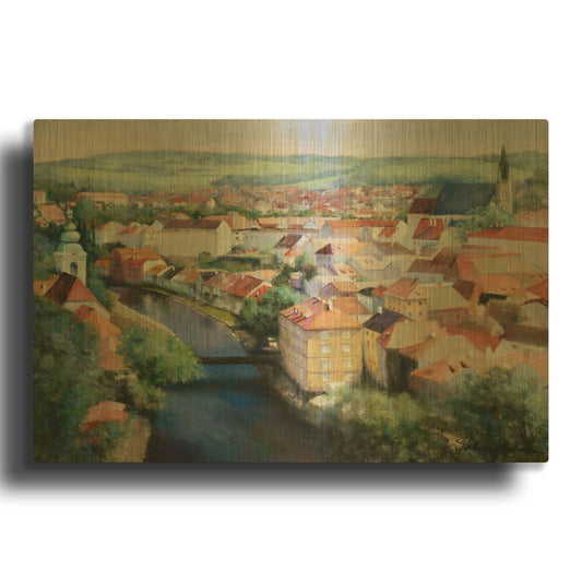 'Mosaic' By Esther Engelman Gold Metal Wall Art