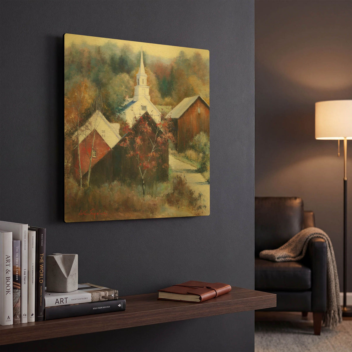 'New England Veterans' By Esther Engelman Gold Metal Wall Art