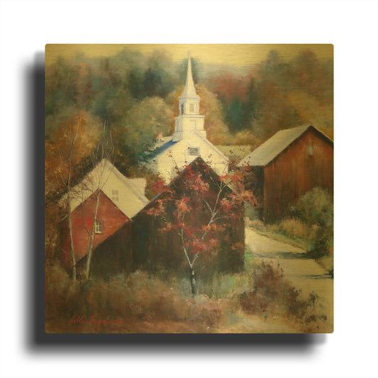 'New England Veterans' By Esther Engelman Gold Metal Wall Art