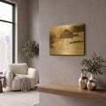 'Winter Peace' By Esther Engelman Gold Metal Wall Art