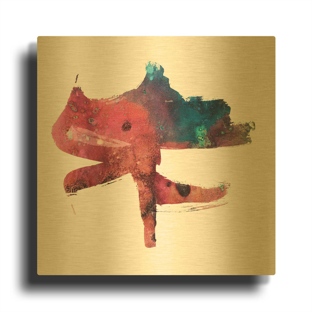 'Eastern Visions 1' By Jaclyn Frances Gold Metal Wall Art
