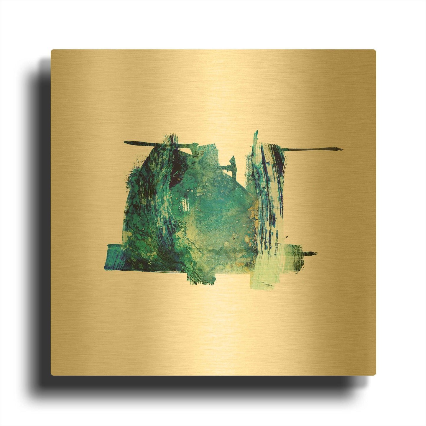 'Eastern Visions 10' By Jaclyn Frances Gold Metal Wall Art