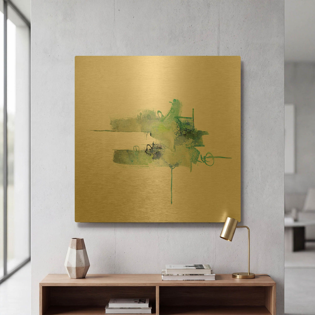 'Eastern Visions 11' By Jaclyn Frances Gold Metal Wall Art