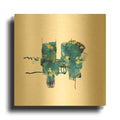 'Eastern Visions 13' By Jaclyn Frances Gold Metal Wall Art