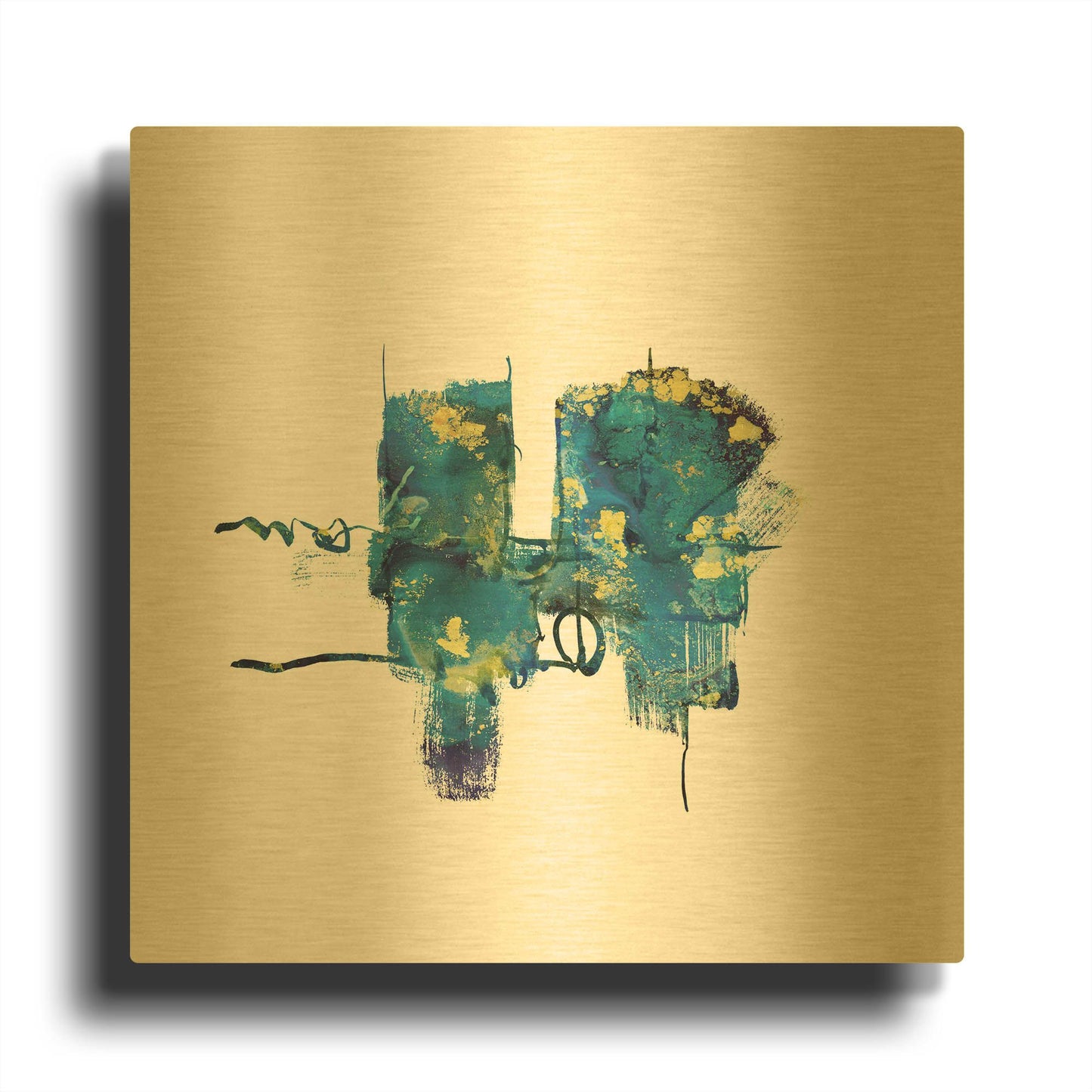 'Eastern Visions 13' By Jaclyn Frances Gold Metal Wall Art