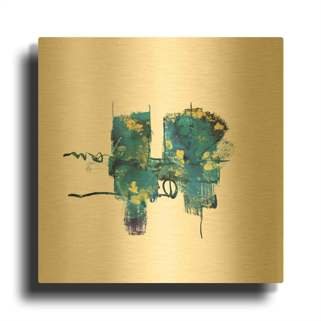 'Eastern Visions 13' By Jaclyn Frances Gold Metal Wall Art