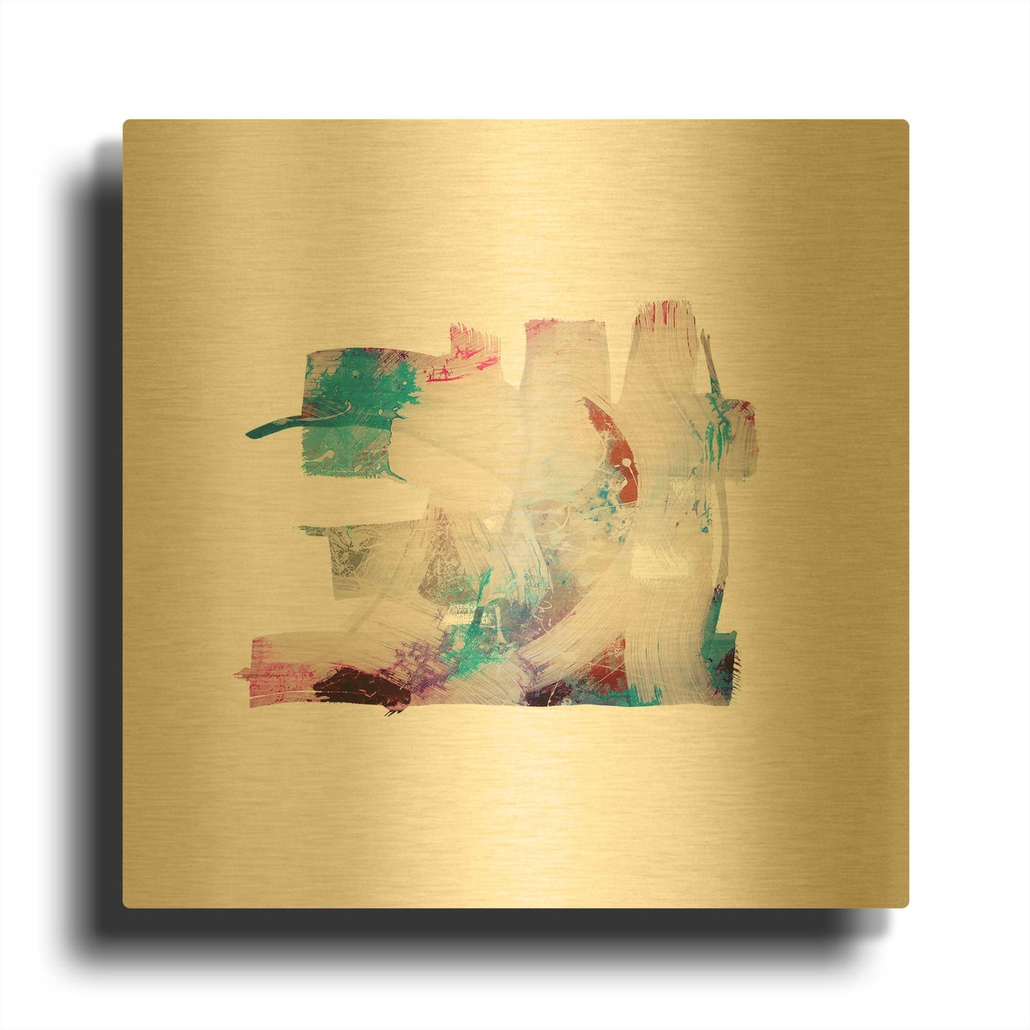 'Eastern Visions 14' By Jaclyn Frances Gold Metal Wall Art
