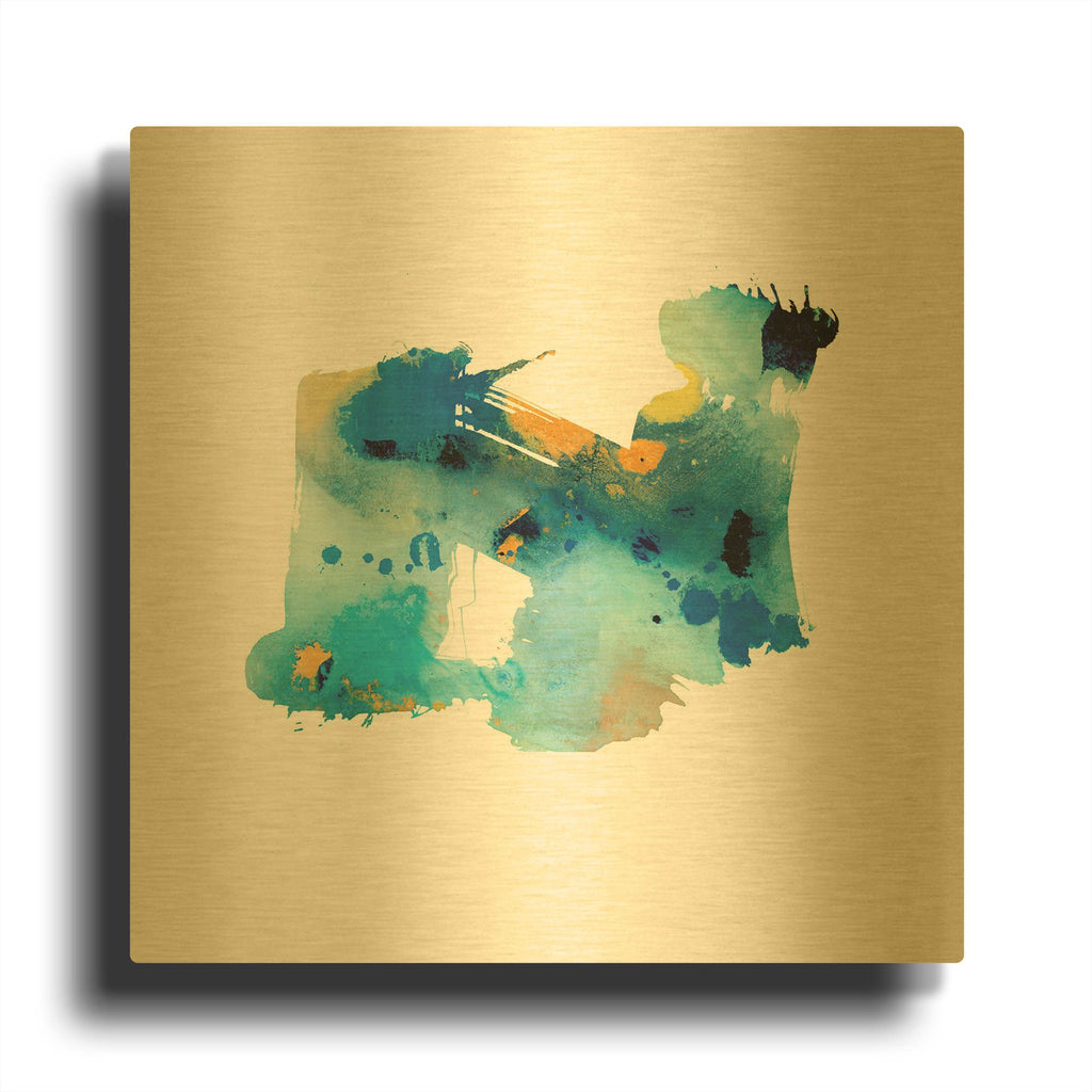 'Eastern Visions 5' By Jaclyn Frances Gold Metal Wall Art