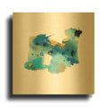 'Eastern Visions 5' By Jaclyn Frances Gold Metal Wall Art