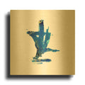'Eastern Visions 6' By Jaclyn Frances Gold Metal Wall Art