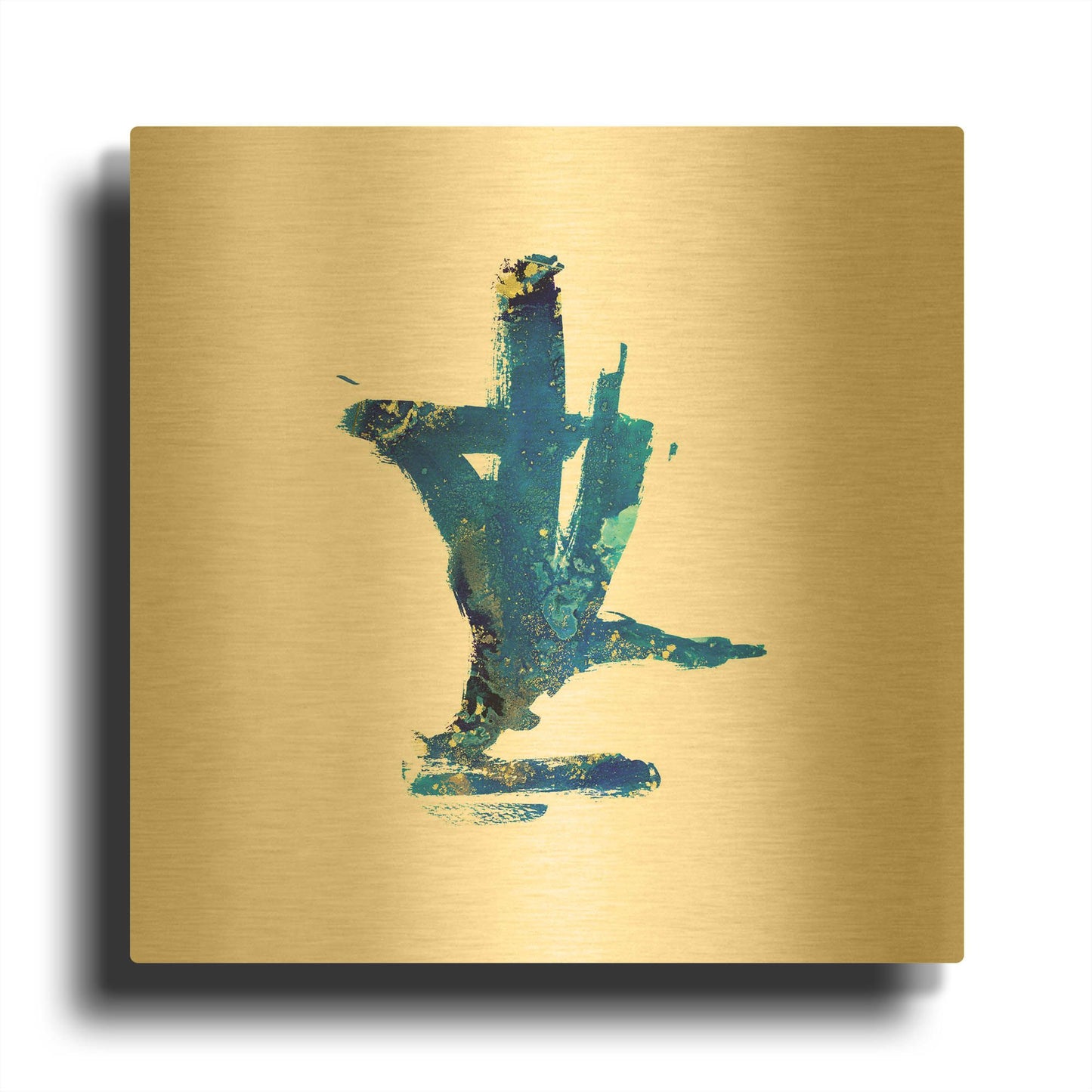'Eastern Visions 6' By Jaclyn Frances Gold Metal Wall Art