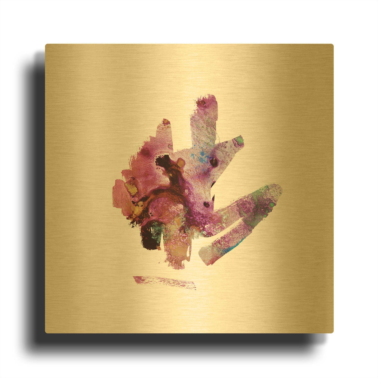 'Eastern Visions 7' By Jaclyn Frances Gold Metal Wall Art