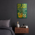 'Ocean Bubble Friends 3' By Leslie Fuqua Gold Metal Wall Art