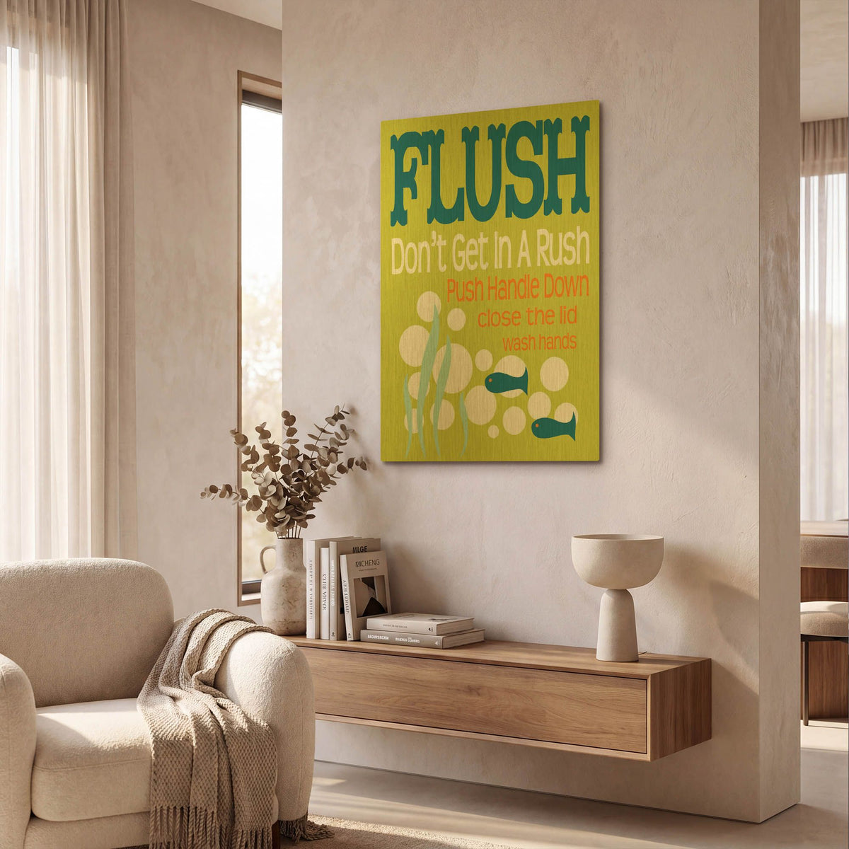 'Ocean Bubble Friends 2' By Leslie Fuqua Gold Metal Wall Art
