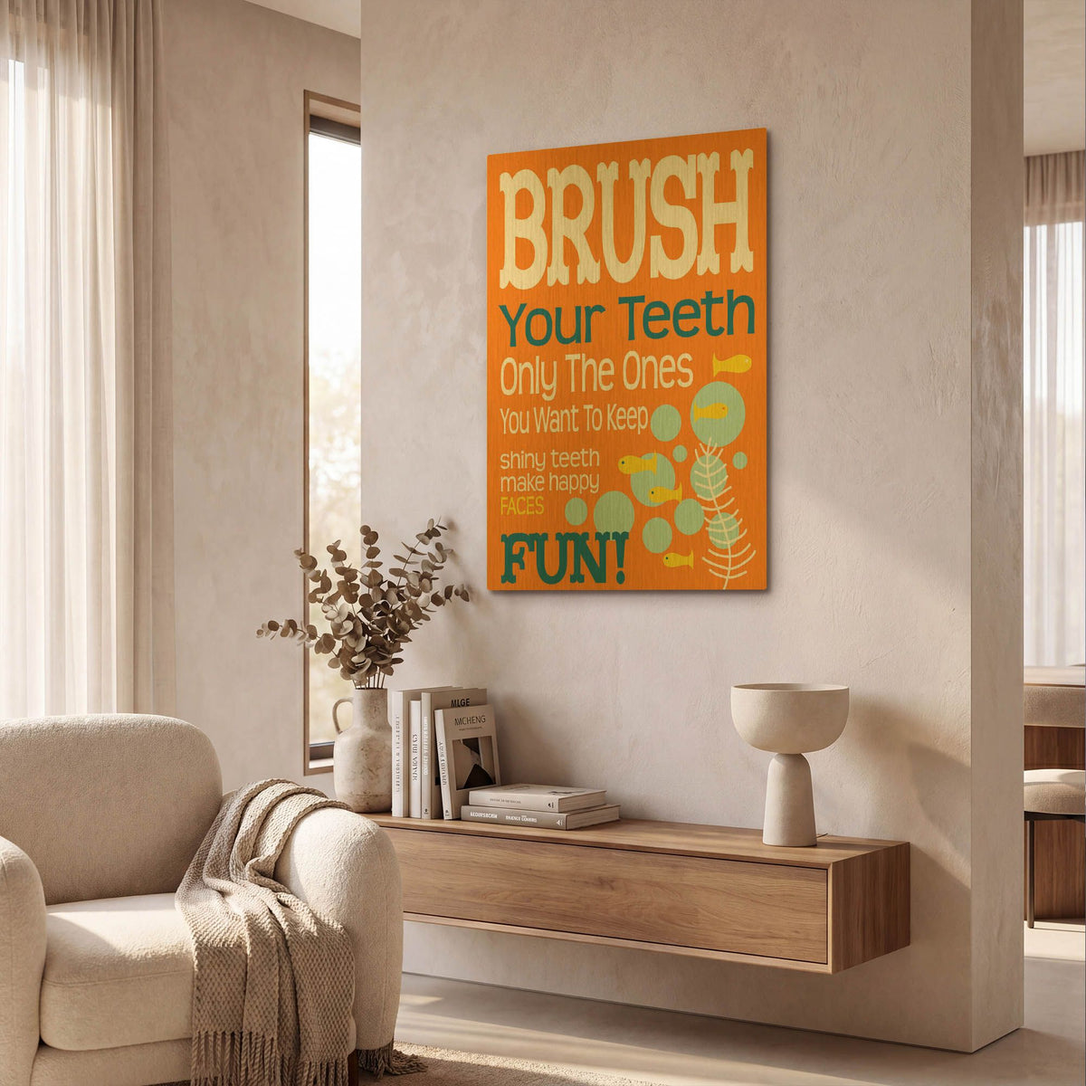 'Ocean Bubble Friends 1' By Leslie Fuqua Gold Metal Wall Art