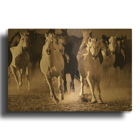 'About Face' By Lisa Dearing Gold Metal Wall Art