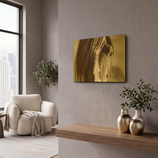 'Amante' By Lisa Dearing Gold Metal Wall Art