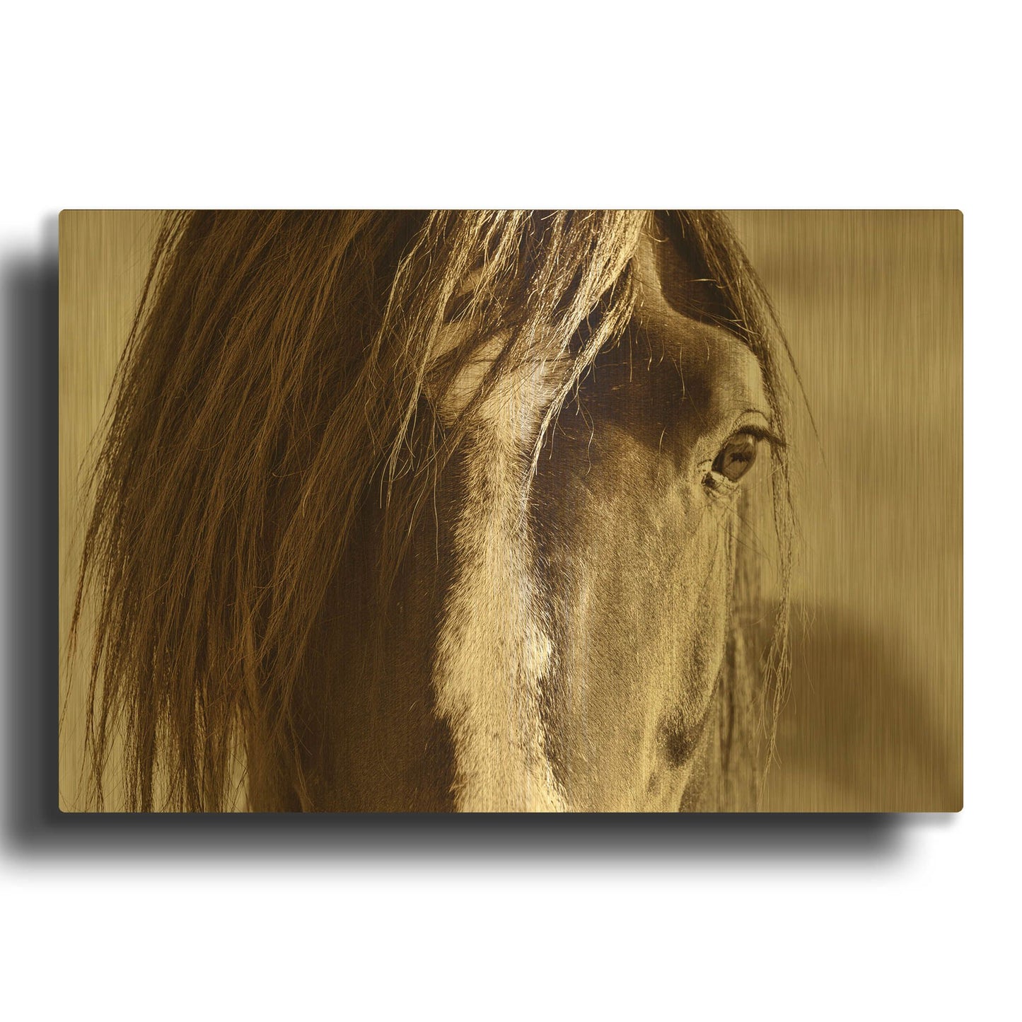 'Amante' By Lisa Dearing Gold Metal Wall Art