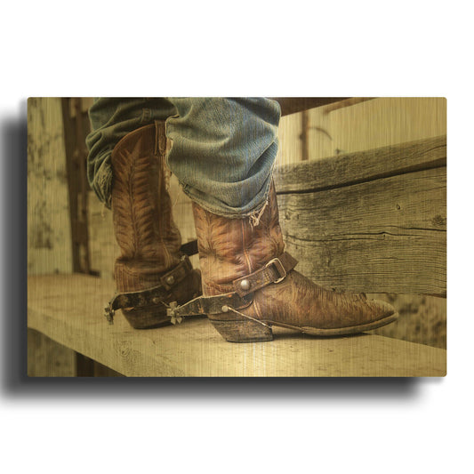 'Like a Second Skin' By Lisa Dearing Gold Metal Wall Art