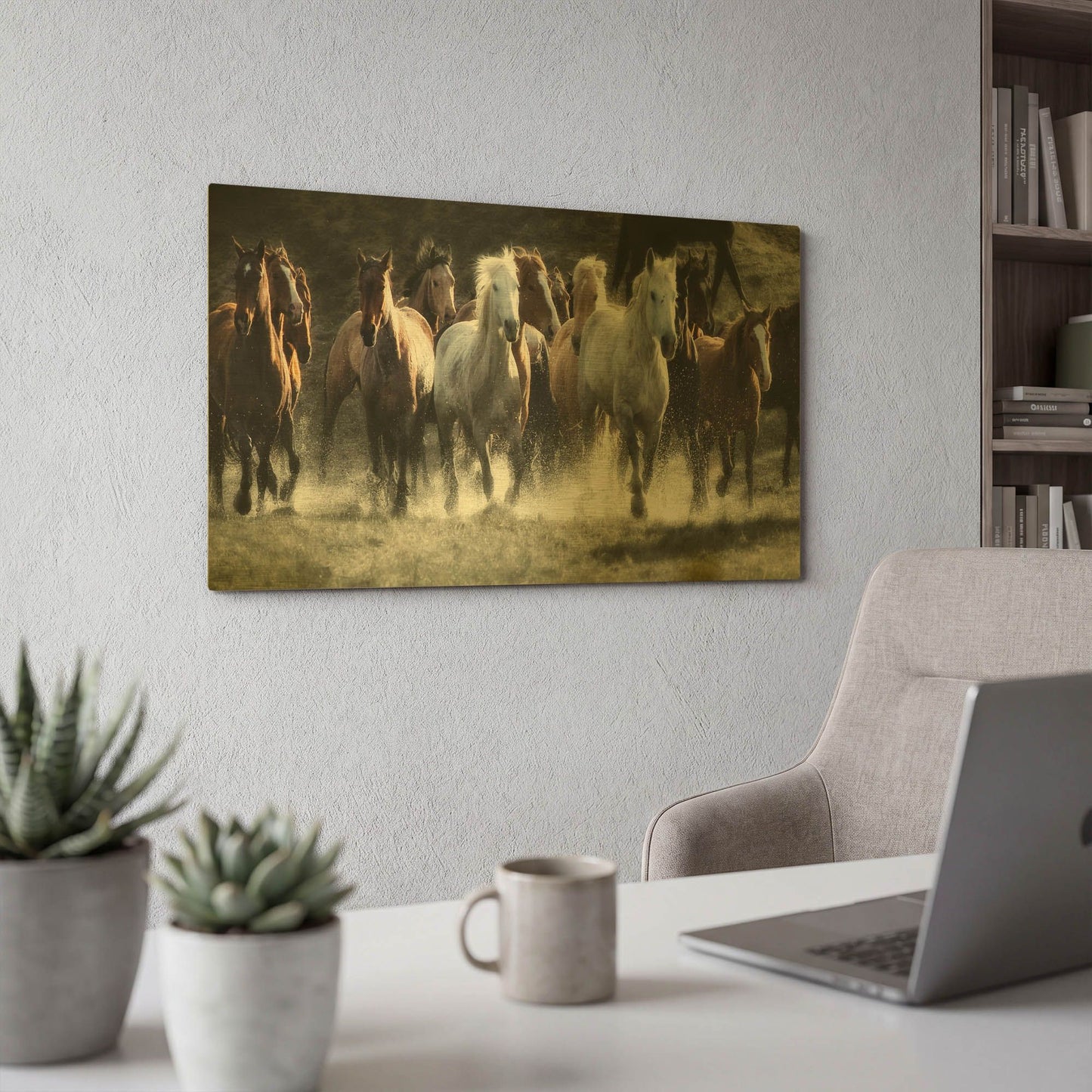'Renegades' By Lisa Dearing Gold Metal Wall Art