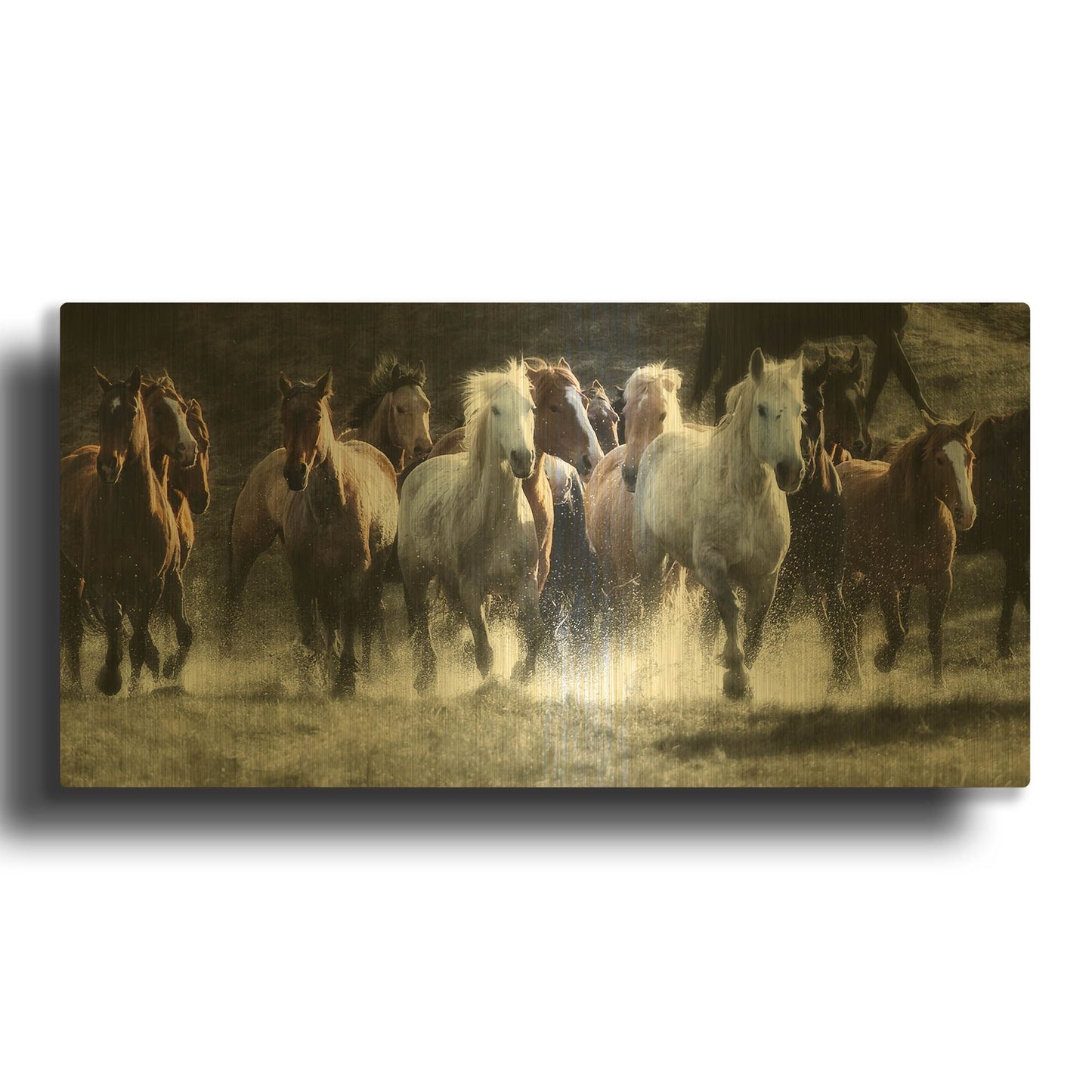 'Renegades' By Lisa Dearing Gold Metal Wall Art