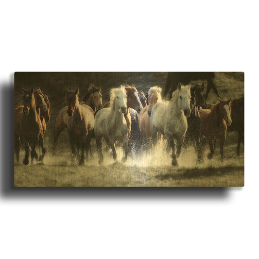 'Renegades' By Lisa Dearing Gold Metal Wall Art
