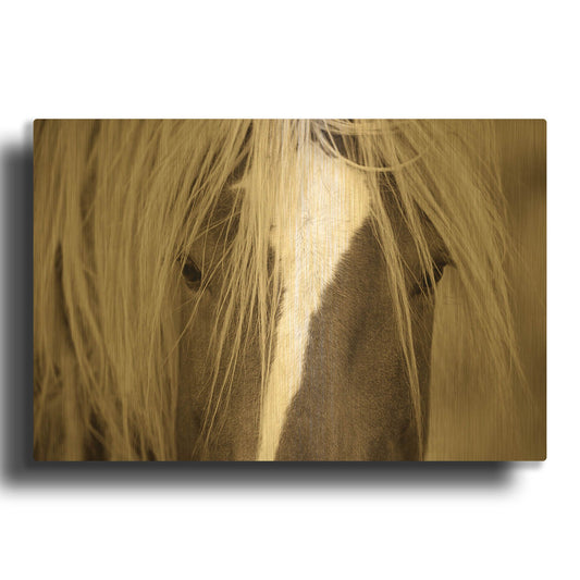 'The Blonde' By Lisa Dearing Gold Metal Wall Art
