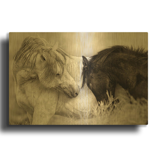 'The Long Goodbye' By Lisa Dearing Gold Metal Wall Art