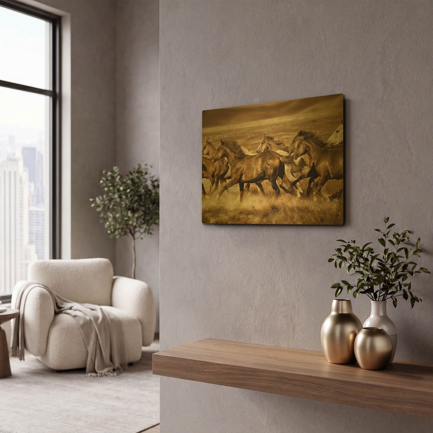 'Unbroken' By Lisa Dearing Gold Metal Wall Art