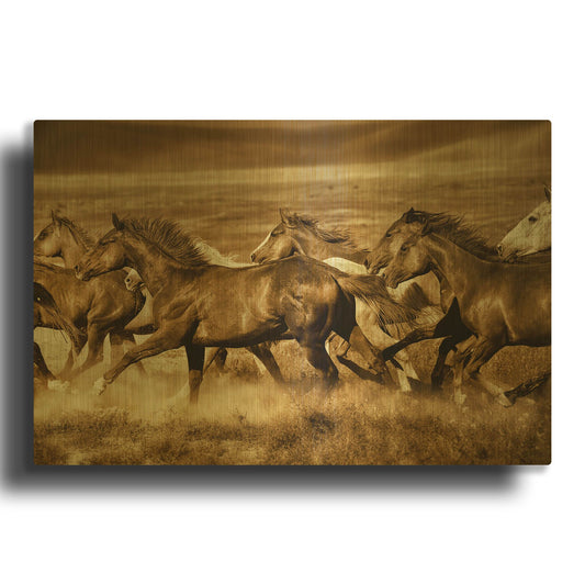 'Unbroken' By Lisa Dearing Gold Metal Wall Art