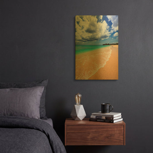 'A Perfect Day' By Lizzy Davis Gold Metal Wall Art
