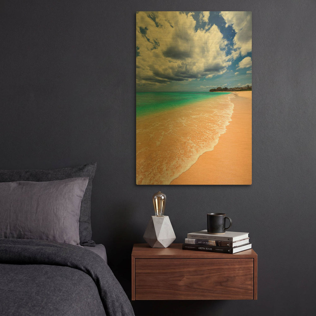 'A Perfect Day' By Lizzy Davis Gold Metal Wall Art